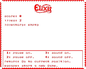 Elixir (19xx)(Superior) screen shot title